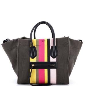 Celine Phantom Bag Striped Canvas #243583C11B